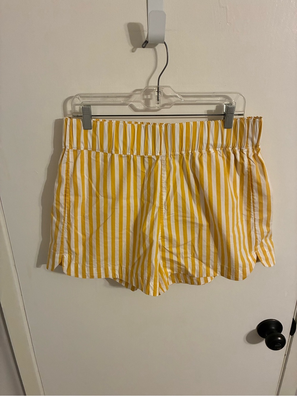 AYR Staycation Yellow and White Striped Shorts